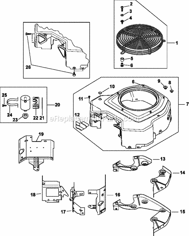 Kohler CV22-75586 23 HP Engine Page B Diagram