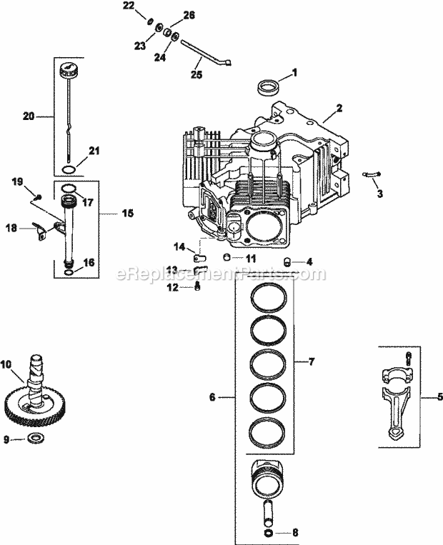 Kohler CV22-75586 23 HP Engine Page C Diagram
