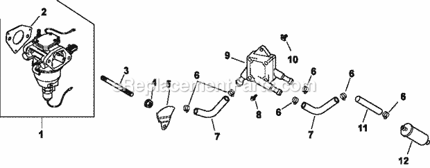 Kohler CV25-69526 25 HP Engine Page H Diagram