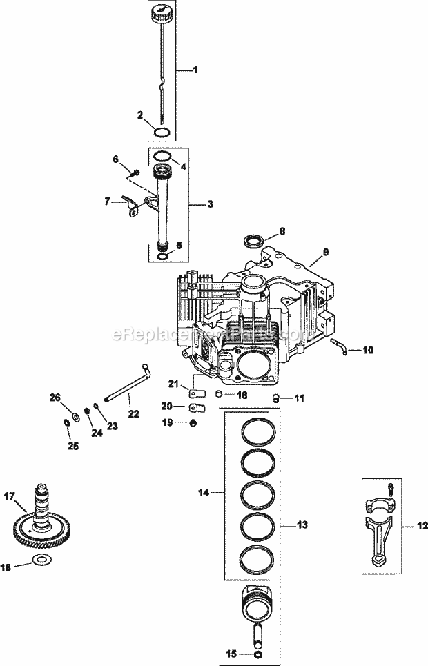 Kohler CV25-69546 25 HP Engine Page F Diagram