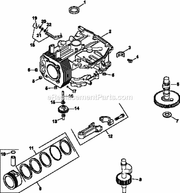 Kohler CV490-27505 17 HP Engine Page C Diagram