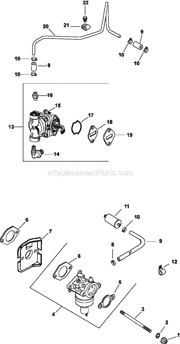 Kohler CV490-27505 17 HP Engine Page H Diagram