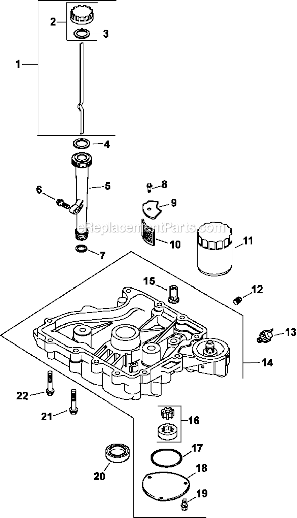 Kohler CV492-27517 Command Pro Single Engine Page K Diagram