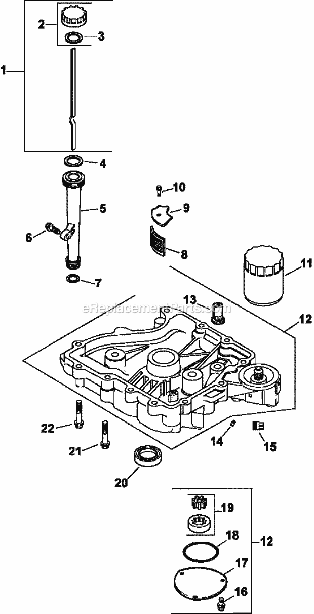 Kohler CV493-27522 18 HP Engine Page K Diagram
