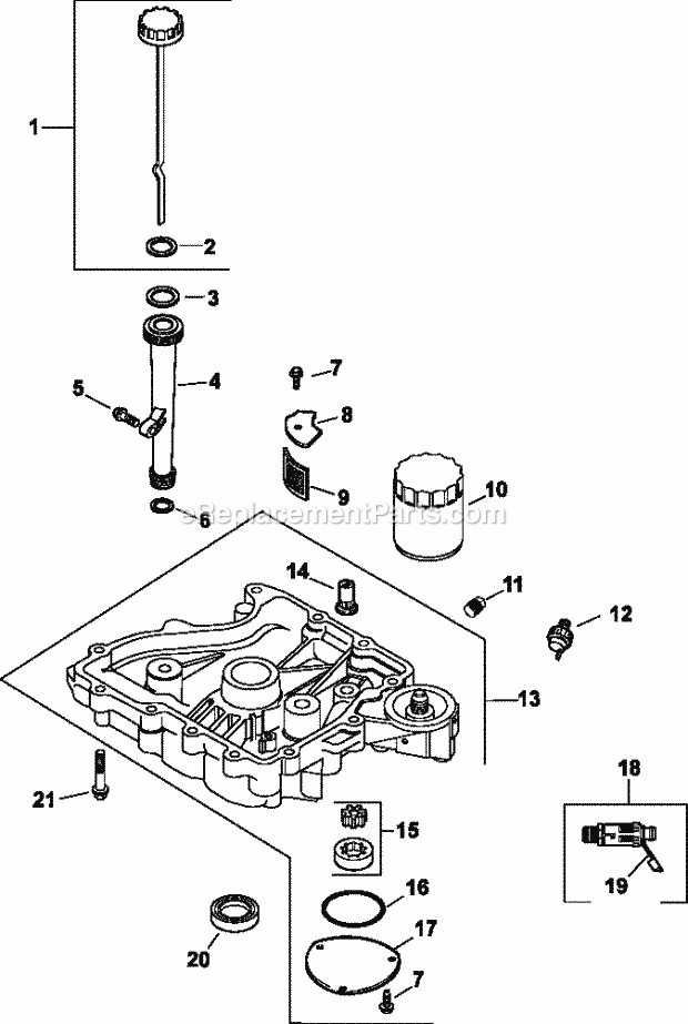 Kohler CV493-27540 18 HP Engine Page K Diagram