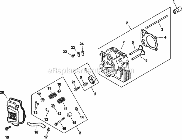 Kohler CV493-27540 18 HP Engine Page I Diagram