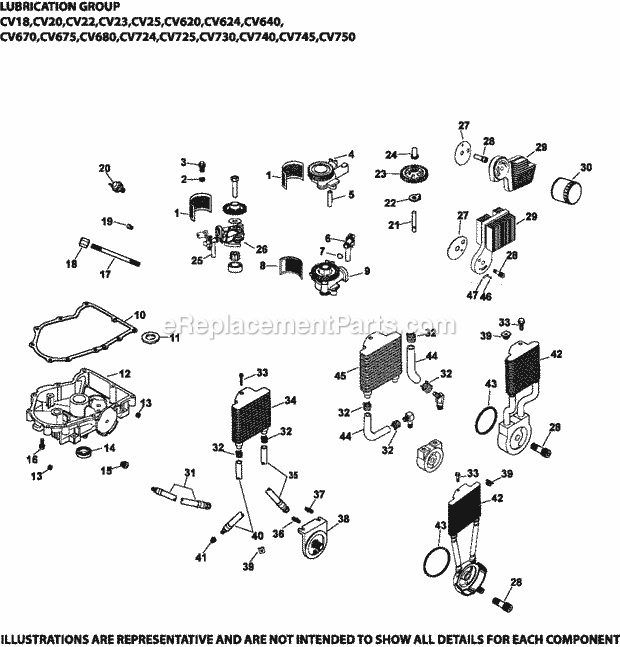 Kohler CV750-3033 30 HP Engine Page N Diagram