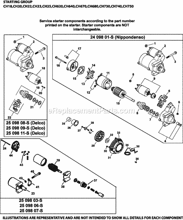 Kohler ECH730-3016 25 HP Engine Page K Diagram