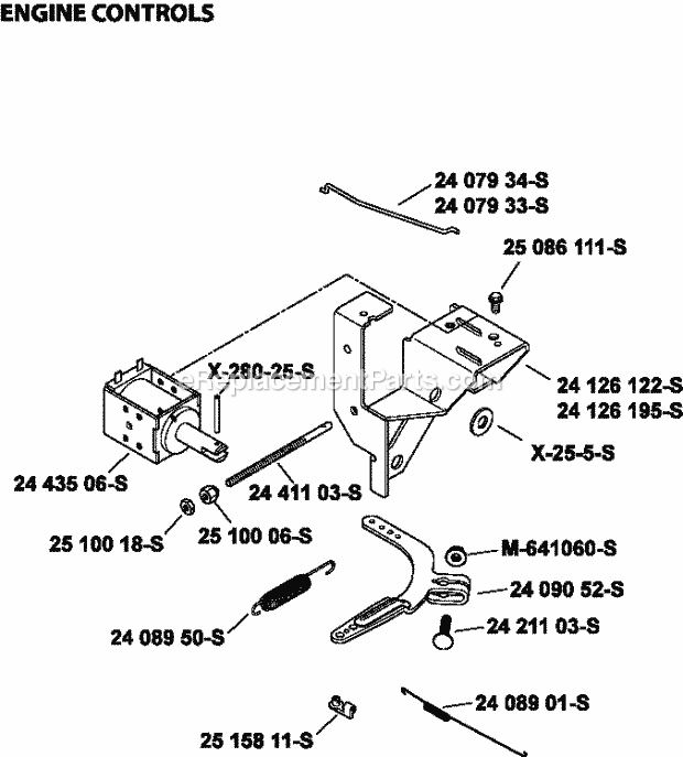 Kohler ECH730-3016 25 HP Engine Page E Diagram