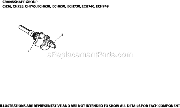 Kohler ECH730-3035 25 HP Engine Page E Diagram