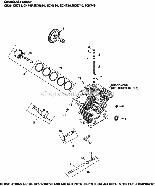 Kohler ECH749-3007 29 HP Engine Page D Diagram