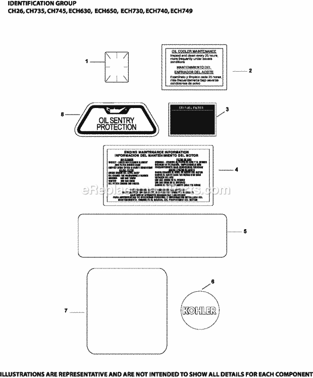 Kohler ECH749-3031 29 HP Engine Page I Diagram