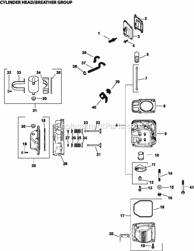 Kohler ECV680-3001 23 HP Engine Page F Diagram