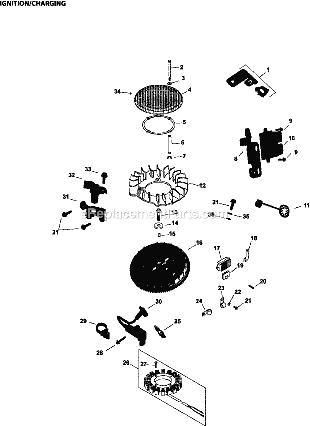 Kohler ECV680-3014 23 HP Engine Page J Diagram
