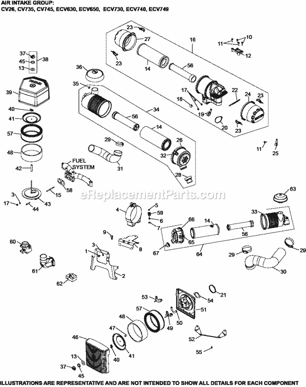 Kohler ECV730-3011 25 HP Engine Page C Diagram