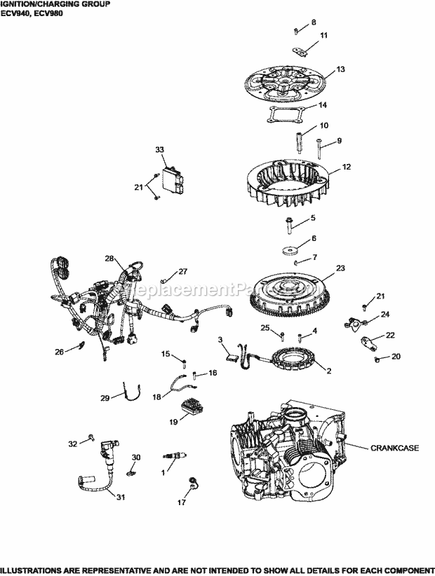 Kohler ECV940-2012 33 HP Engine Page J Diagram