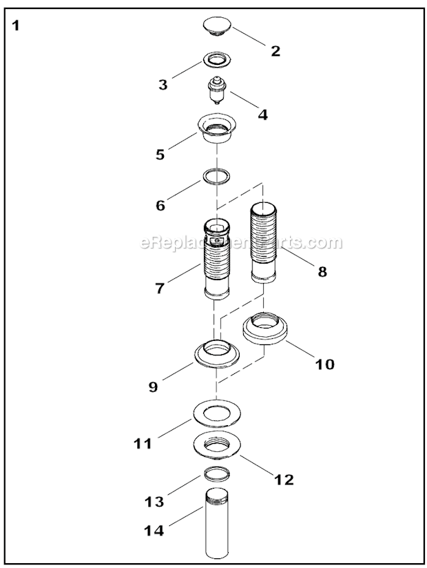 Kohler K-14662-4 Widespread Lavatory Faucet Page B Diagram