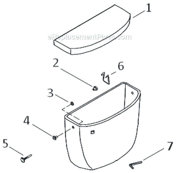 Kohler K-3589 Parts List and Diagram : eReplacementParts.com