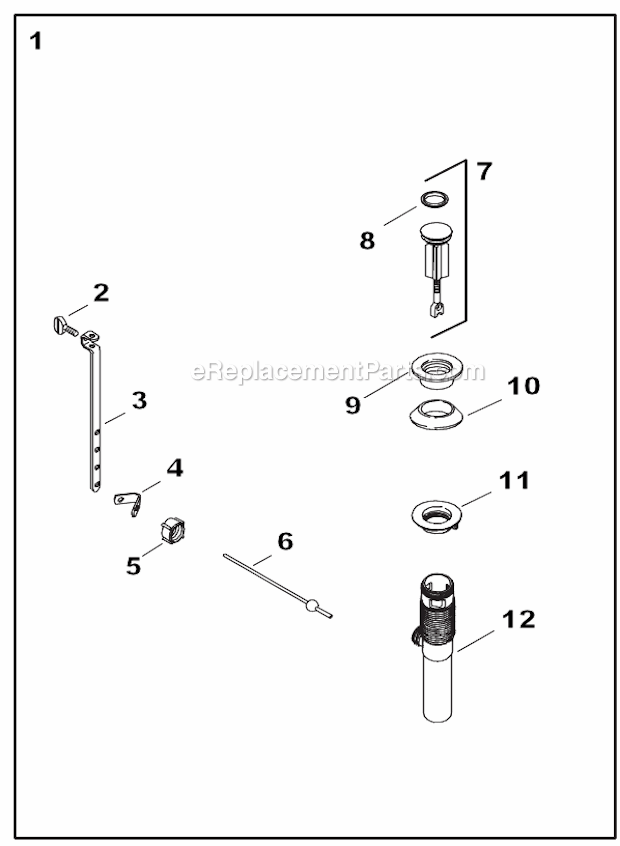 Kohler K-393-N4 Centerset Lavatory Faucet Page C Diagram