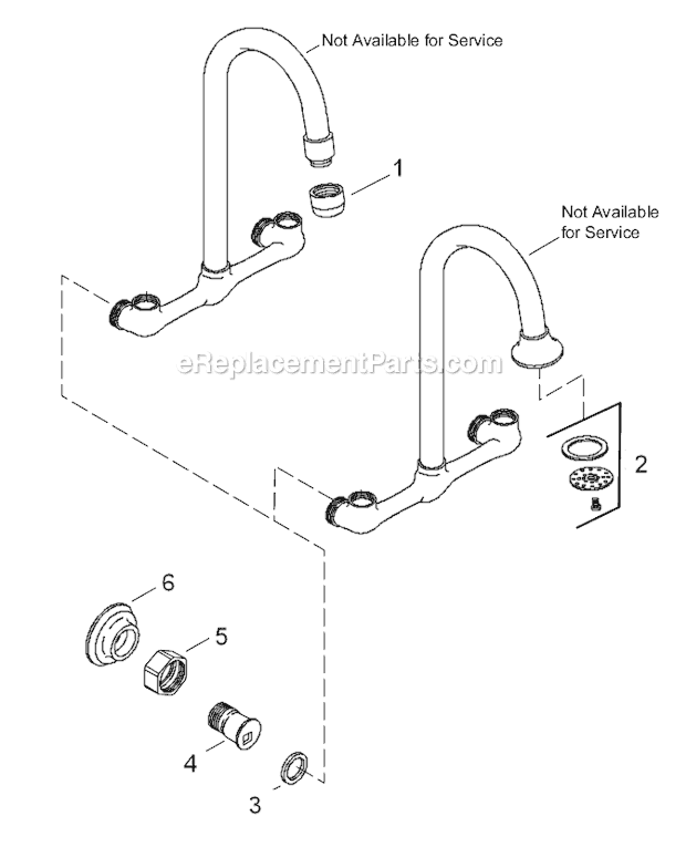 Kohler K-7853 Clearwater Sink Supply Faucet Page B Diagram