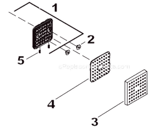 Kohler K-8030 Overhead Rain Panel Page B Diagram