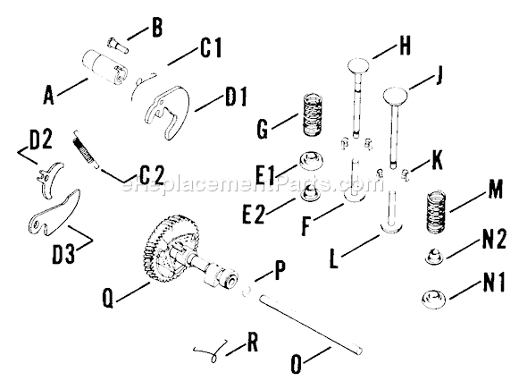 Kohler K161-281202 Engine Page D Diagram