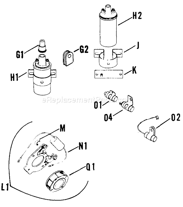 Kohler K161-281290 Engine Page T Diagram