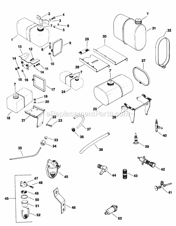 Kohler K181-30392 8 Hp Engine Page R Diagram