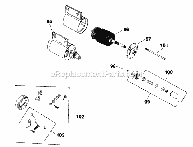 Kohler K181-30806 8 Hp Engine Page M Diagram