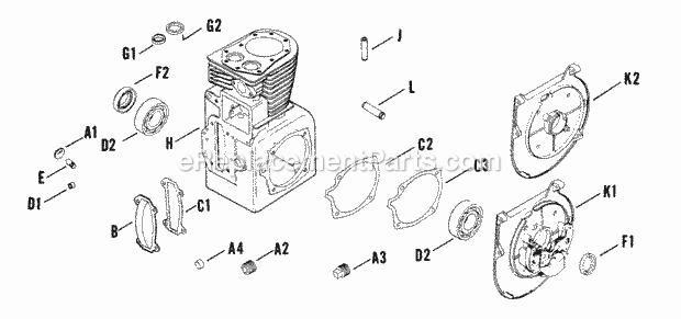 Kohler K241-46219 10 HP Engine Page N Diagram