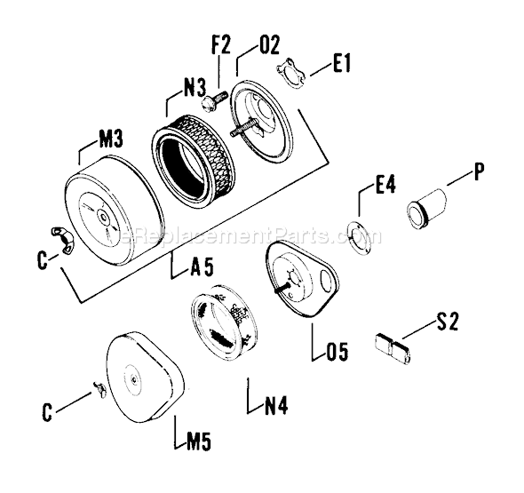 Kohler K241-46375 Engine Page B Diagram