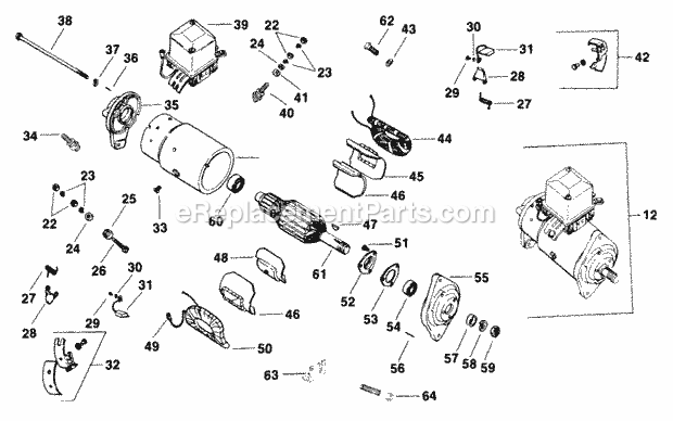 Kohler K301-47412 12 Hp Engine Page T Diagram