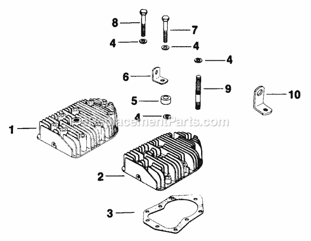 Kohler K301-47423 K-Series Engine Lawn Equipment Cylinder Head (Tp-2097) Diagram