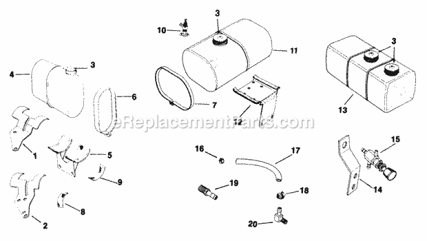 Kohler K321-6020 14 Hp Engine Page M Diagram