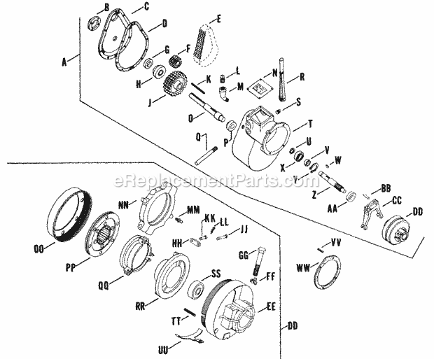 Kohler K660-33189 24 HP Engine Page W Diagram