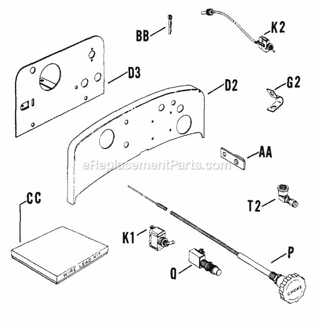 Kohler K662-3928 General Equipment & Machine (2 Page W Diagram