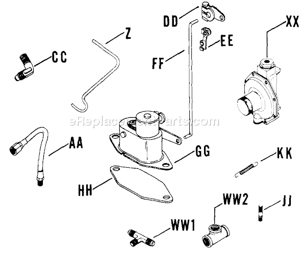 Kohler K662-45103A Engine Page H Diagram