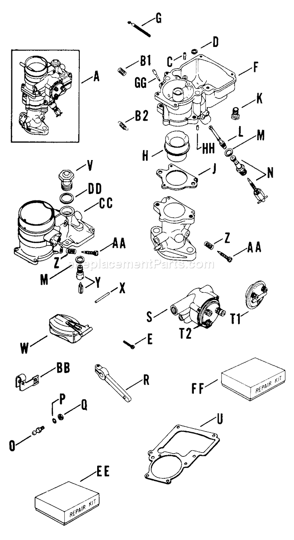 Kohler K662-45106A Engine Page K Diagram