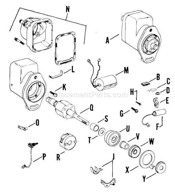 Kohler K662-45110A Engine Page U Diagram