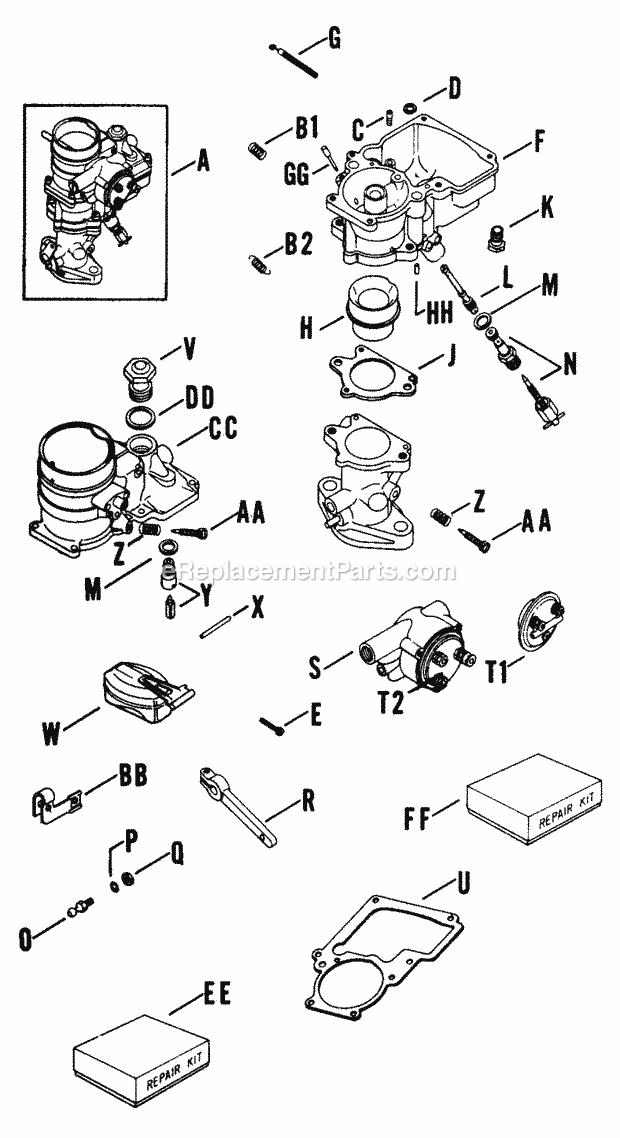 Kohler K662-4553A Engine Page G Diagram