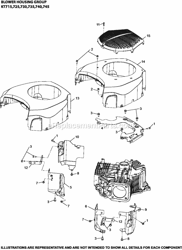 Kohler KT735-3002 24 Hp Engine Page B Diagram