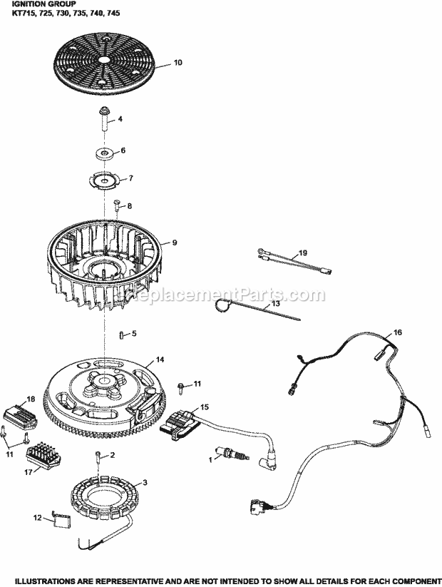 Kohler KT735-3002 24 Hp Engine Page I Diagram