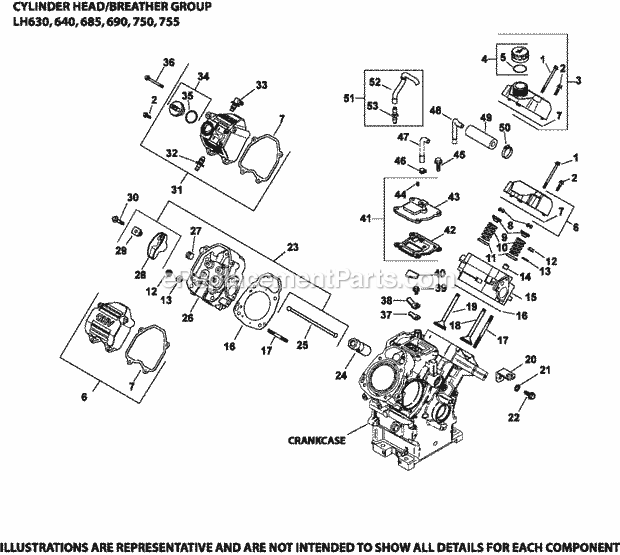 Kohler LH690-0012 26 Hp Engine Page D Diagram