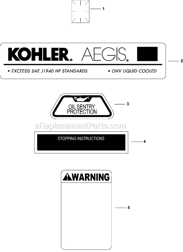 Kohler LV680-0001 Engine Page F Diagram