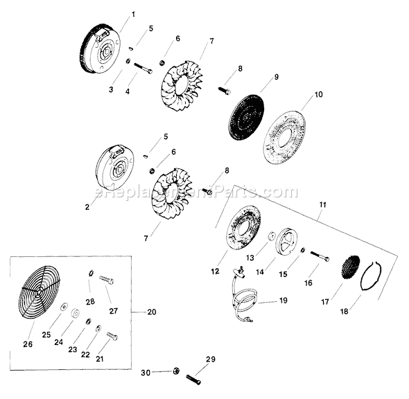 Kohler M14-601549 Magnum Series Page K Diagram