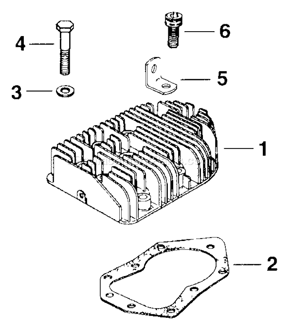 Kohler M16-711512 Engine Page H Diagram