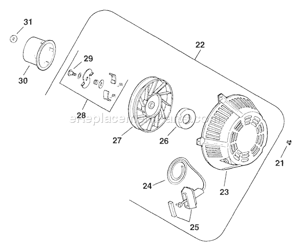 Kohler M16-711539 Engine Page W Diagram