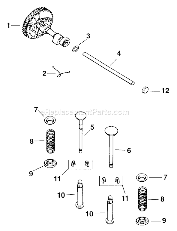 Kohler M16-711539 Engine Page E Diagram