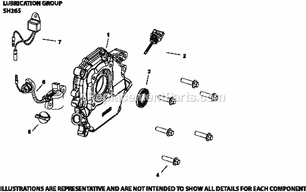 Kohler SH265-1013 6.5 Hp Engine Page K Diagram