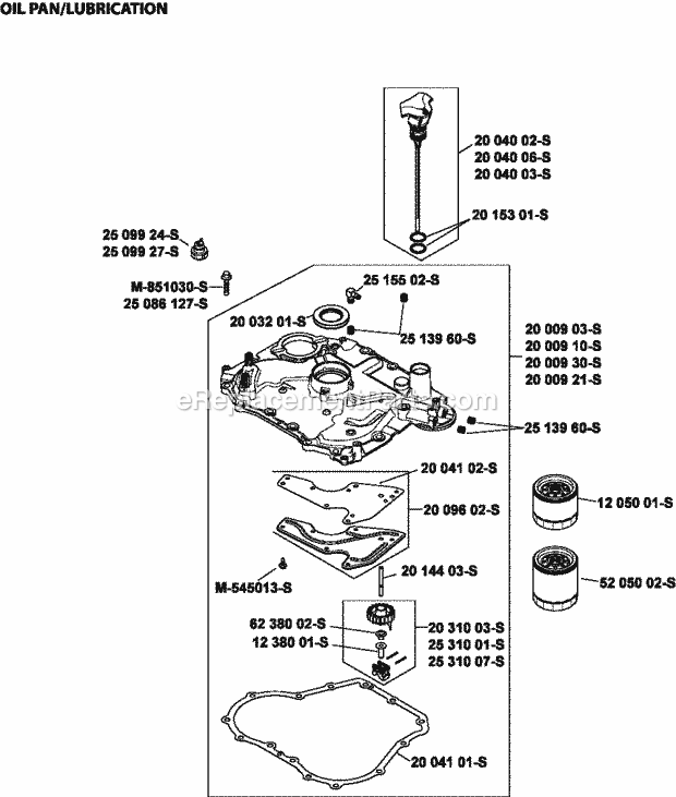 Kohler SV470-0008 15 Hp Engine Page K Diagram